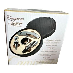 New in Box Campania by Lifestyles Wine Enthusiast Gift Set